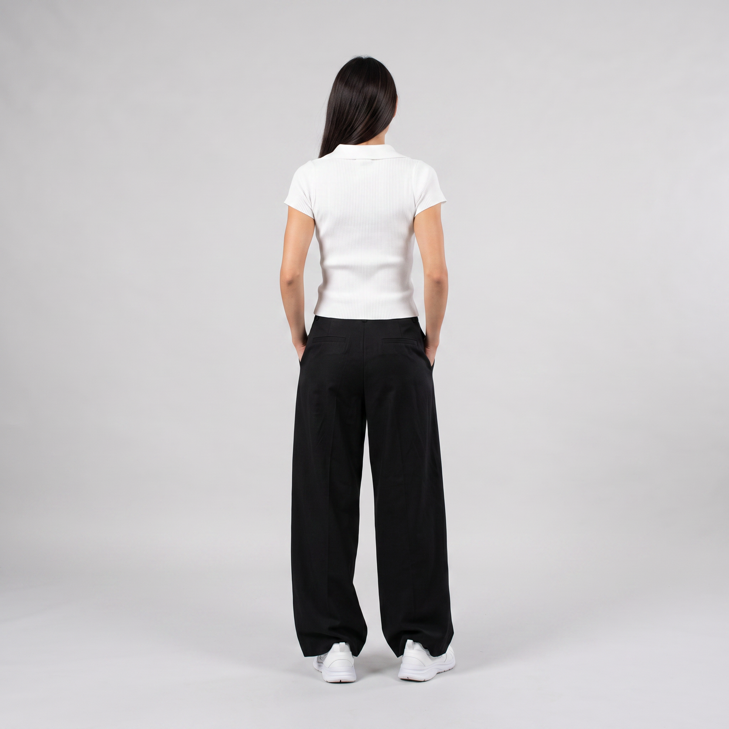 Bare And Blank Knitted Top