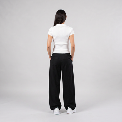 Bare And Blank Knitted Top