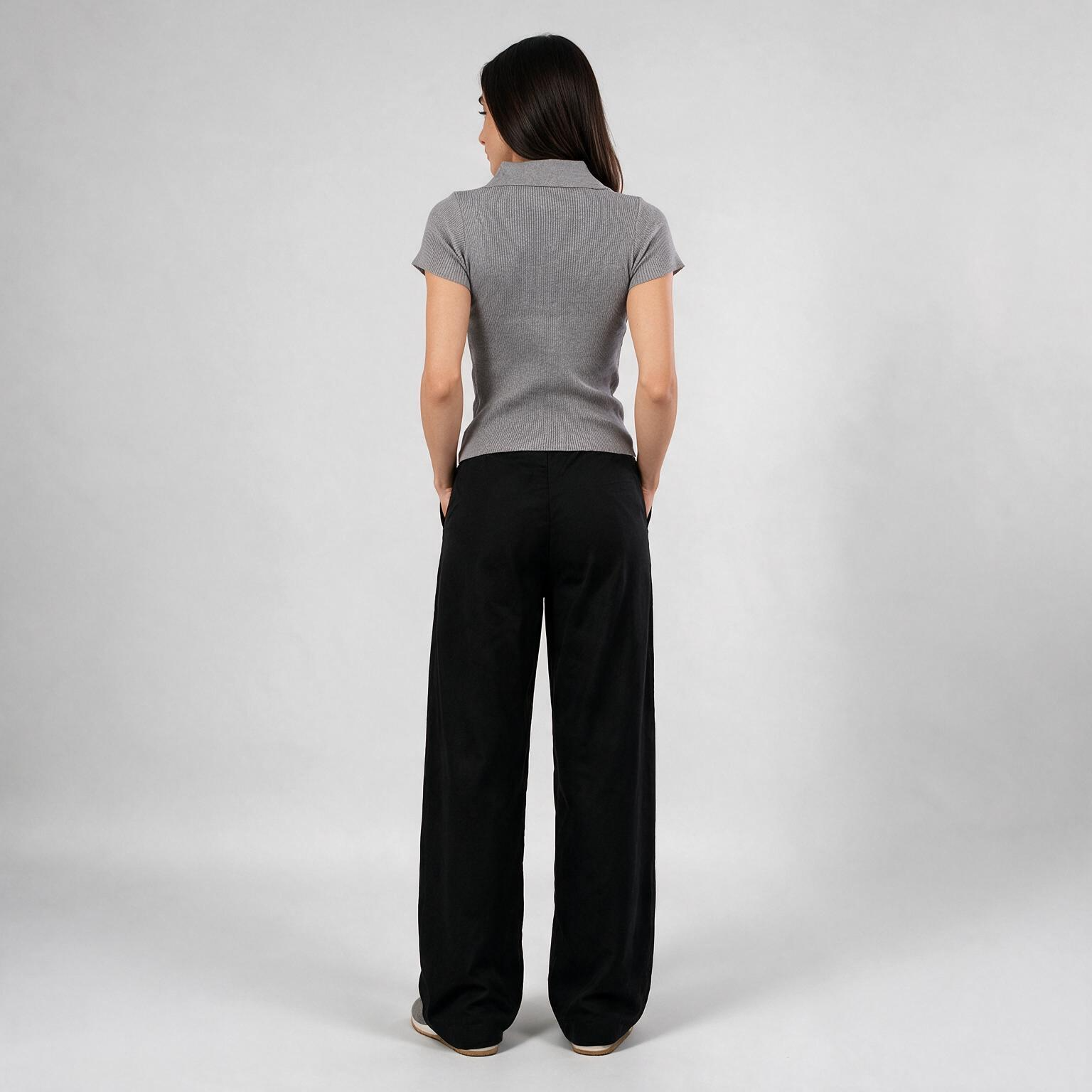 Bare And Blank Knitted Top