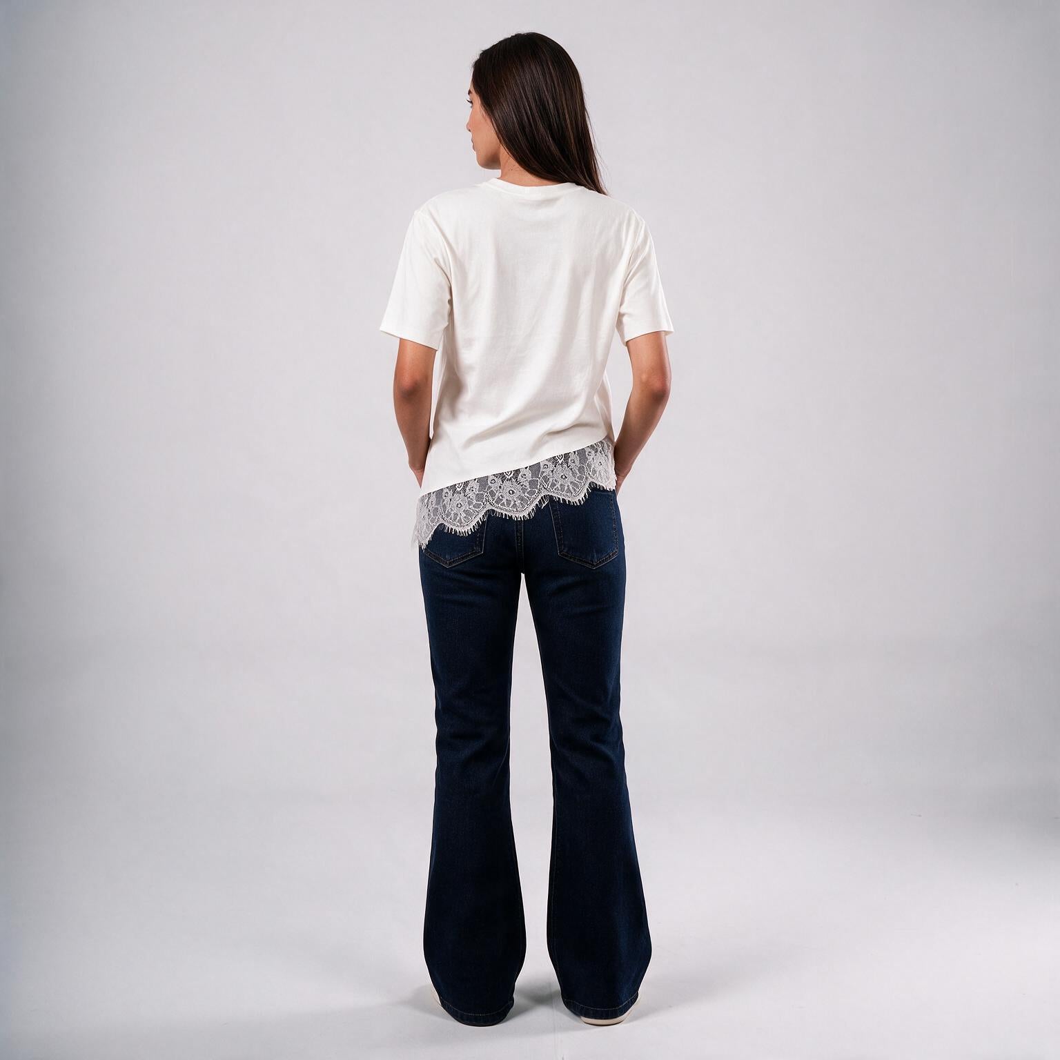 Eighties Short Sleeve Lace Tee