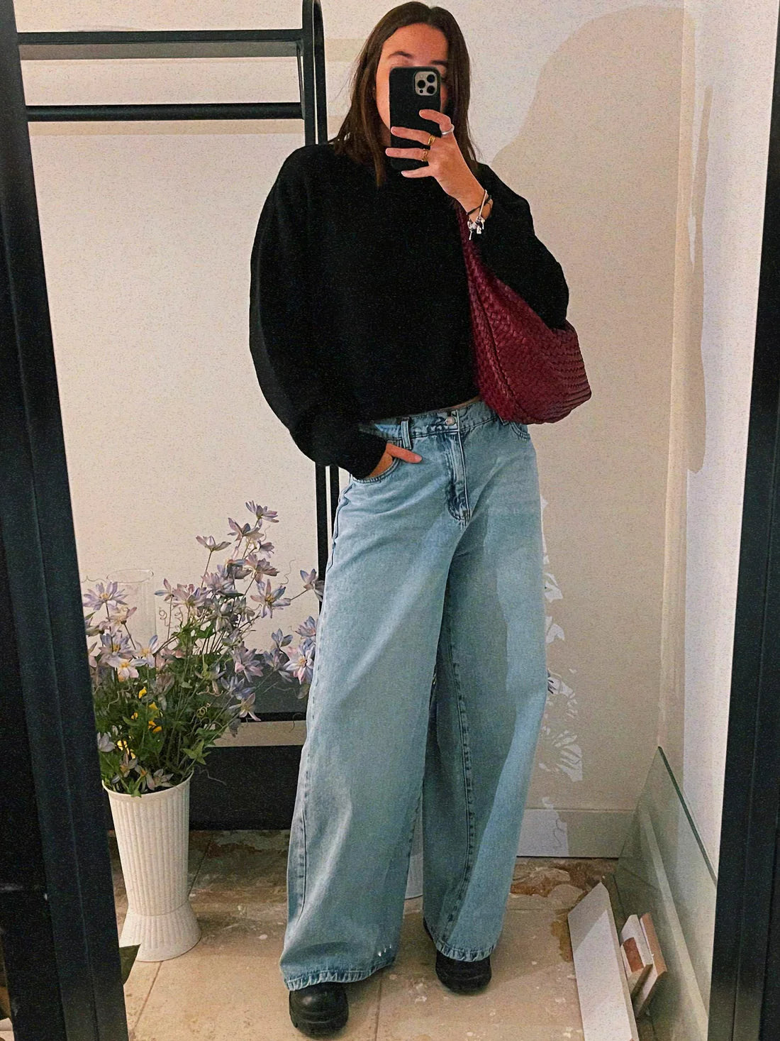 NE1 High waist baggy