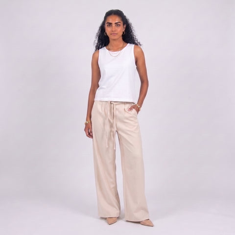 SBR Tie-Waist Wide Leg Pants